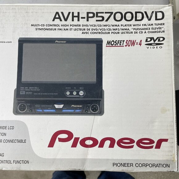 Pioneer AVHP5700DVD Radio DVD Player Tested Working With Box, Wires, Manuals - Picture 3 of 16